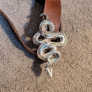 Vintage Kieselstein Cord Large Snake Buckle